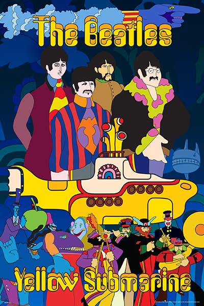 Pyramid America - The Beatles - Yellow Submarine-Aquatic Poster