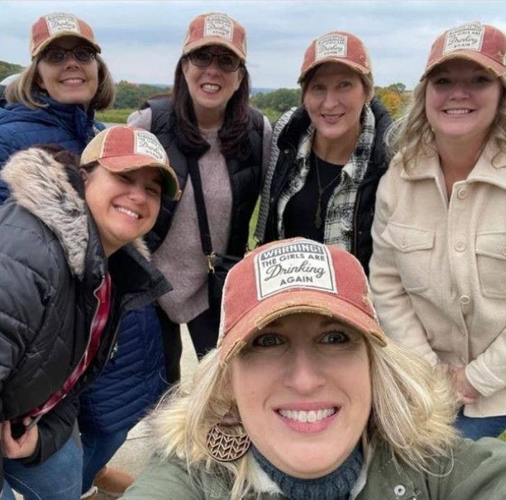 Vintage Life - Warning The Girls Are Drinking Again Trucker Baseball Cap