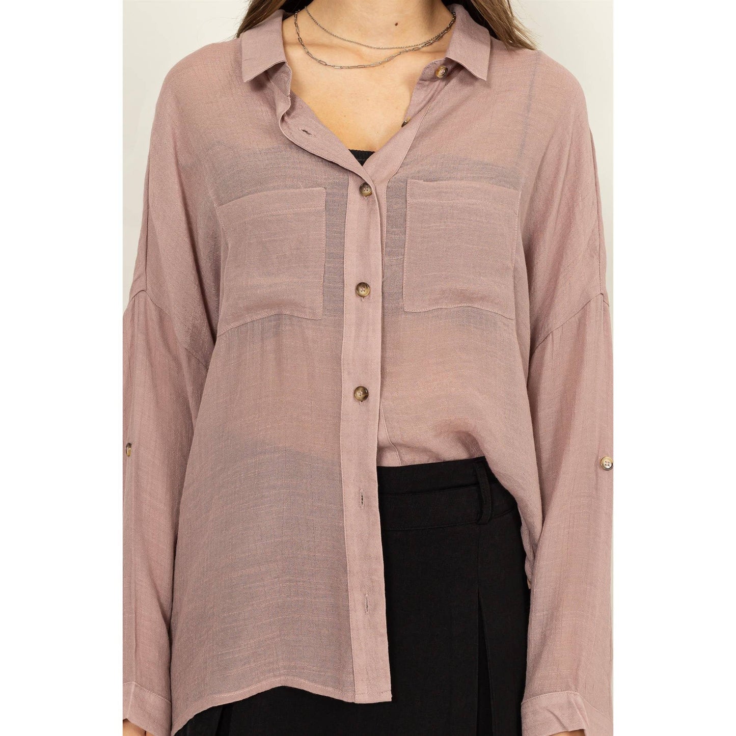 Rustie LONG SLEEVE BUTTON DOWN SHIRT