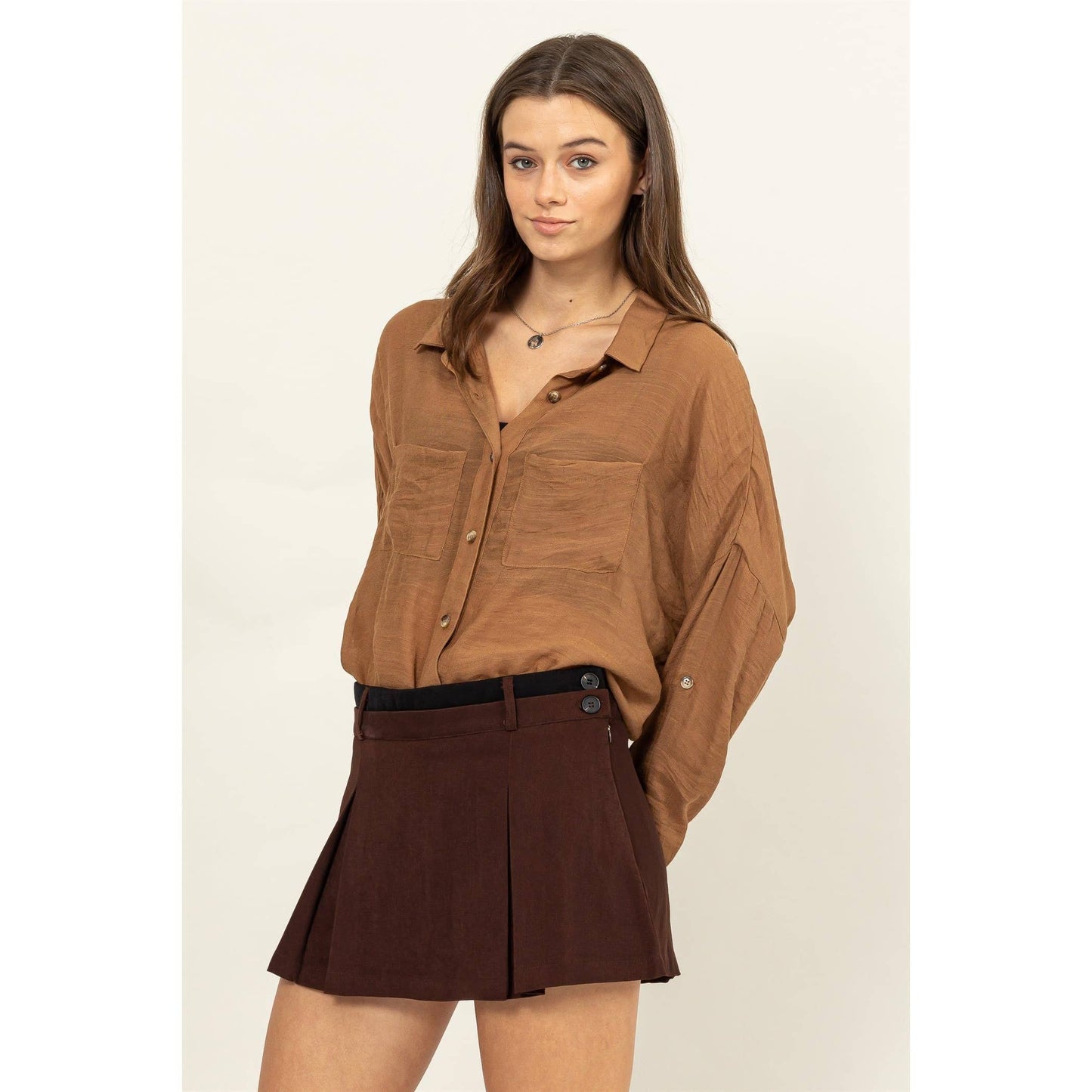 Rustie LONG SLEEVE BUTTON DOWN SHIRT