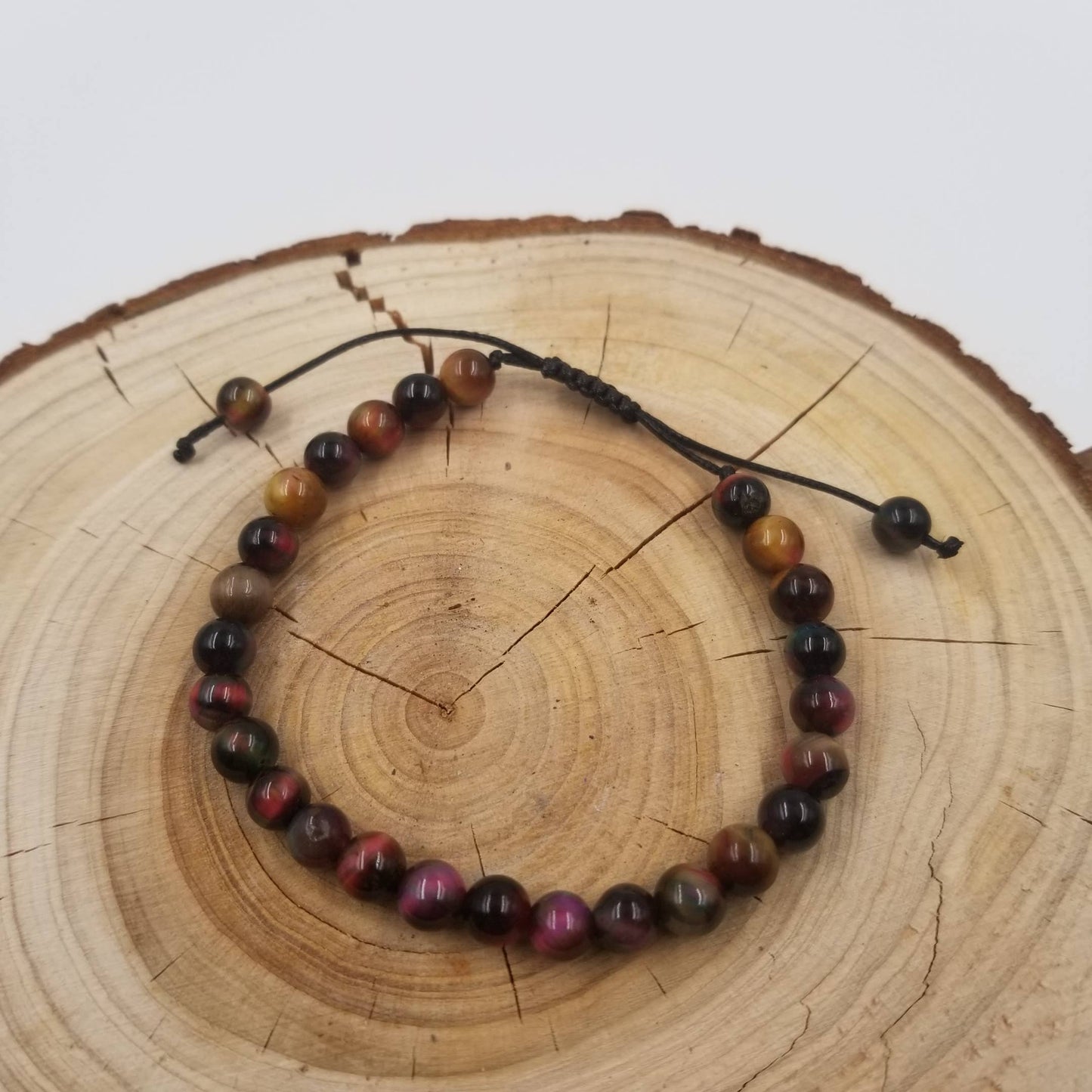 CHAKRA JEWELRY - 6mm Energy Natural Stone Beads Yoga Bracelet: Blue Agate