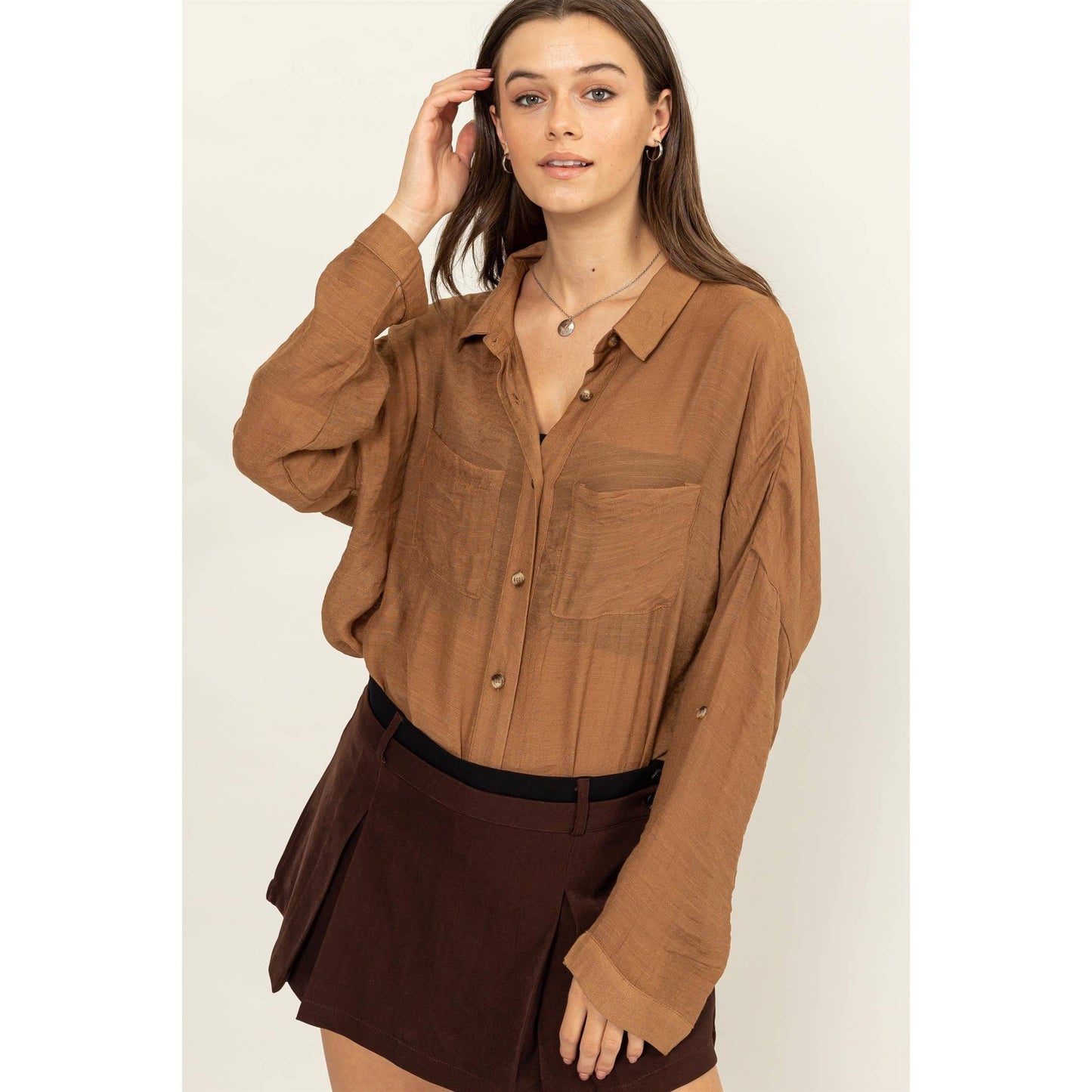 Rustie LONG SLEEVE BUTTON DOWN SHIRT