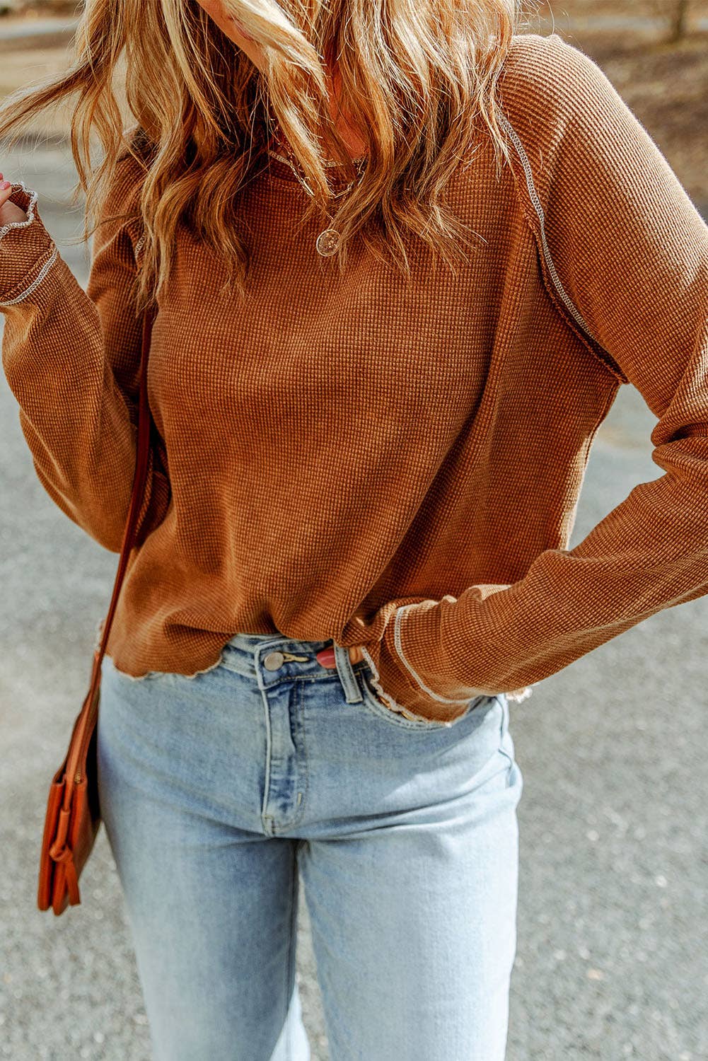 Lovesoft- Round Neck Long Sleeve T-Shirt