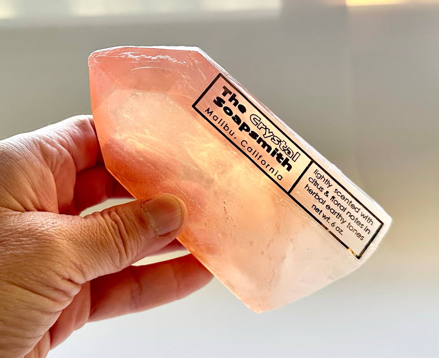 The Crystal Soapsmith - Carnelian soap crystal