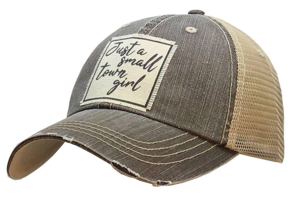 Vintage Life - Just A Small Town Girl Distressed Trucker Cap