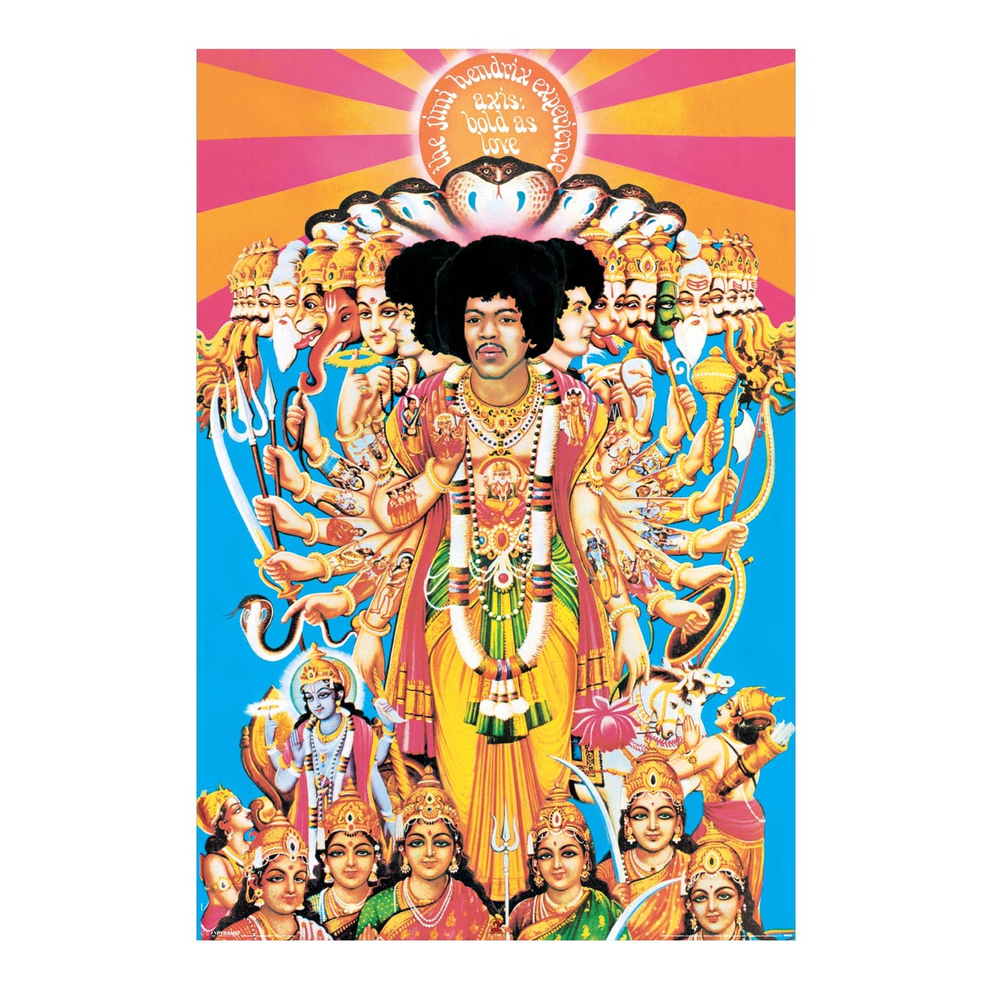 Pyramid America - Jimi Hendrix - Axis Bold as Love Poster