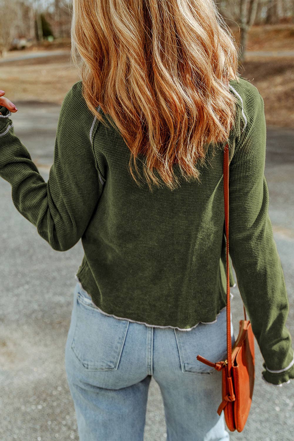 Lovesoft- Round Neck Long Sleeve T-Shirt