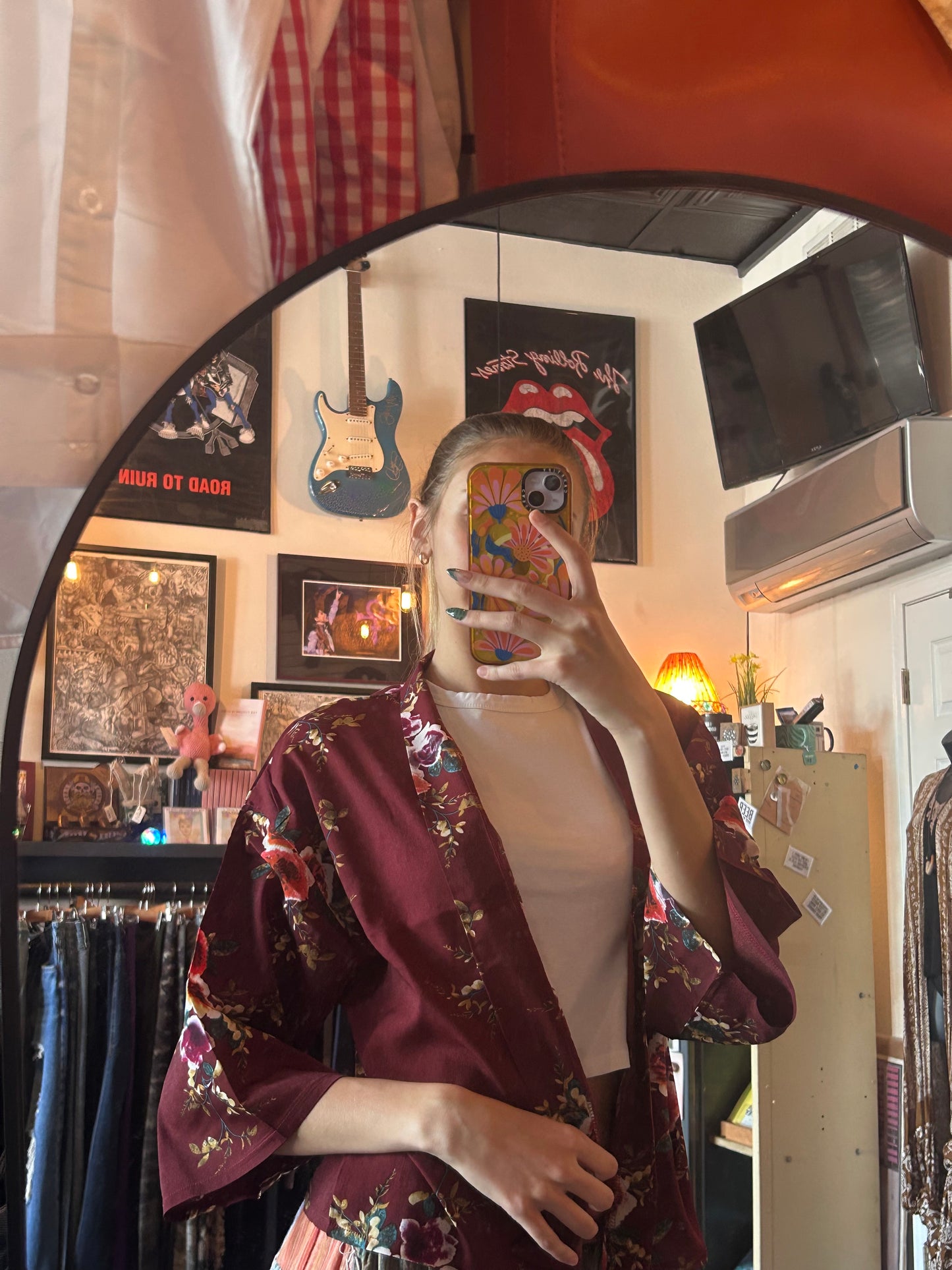 Leto Accessories - Lush Rose Short Summer Kimono