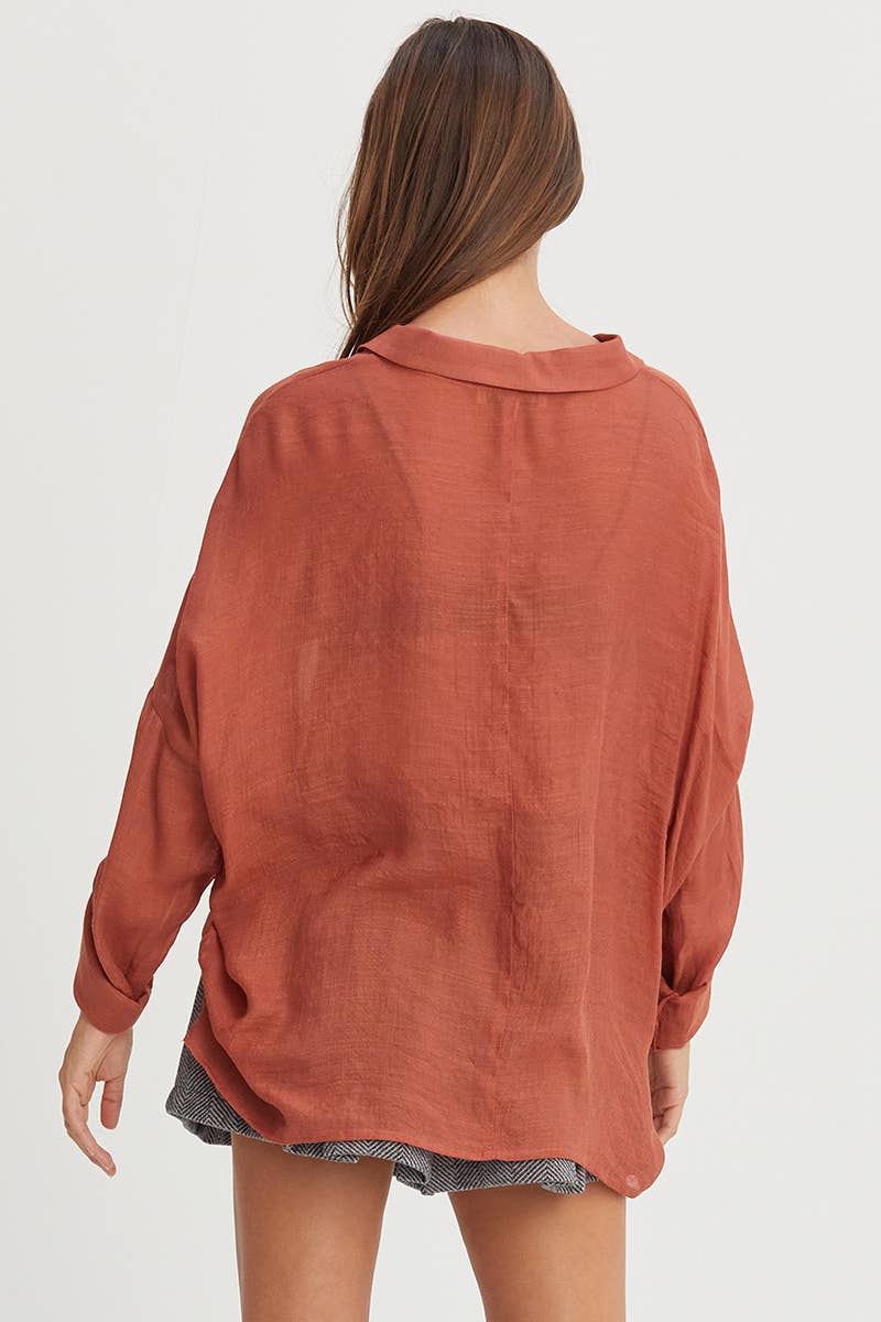 Rustie LONG SLEEVE BUTTON DOWN SHIRT