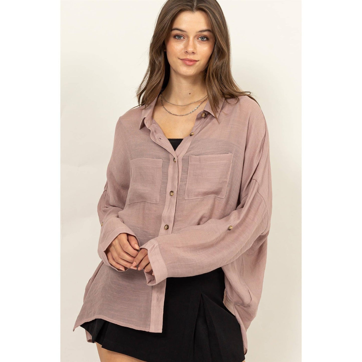 Rustie LONG SLEEVE BUTTON DOWN SHIRT