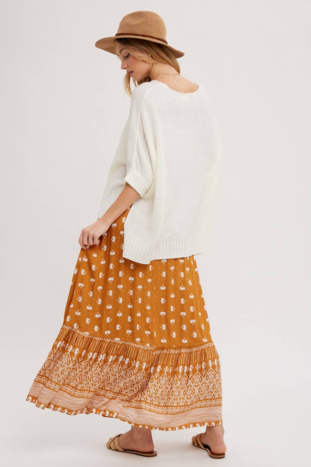 Bluivy - BOHO PRINT MAXI SKIRT