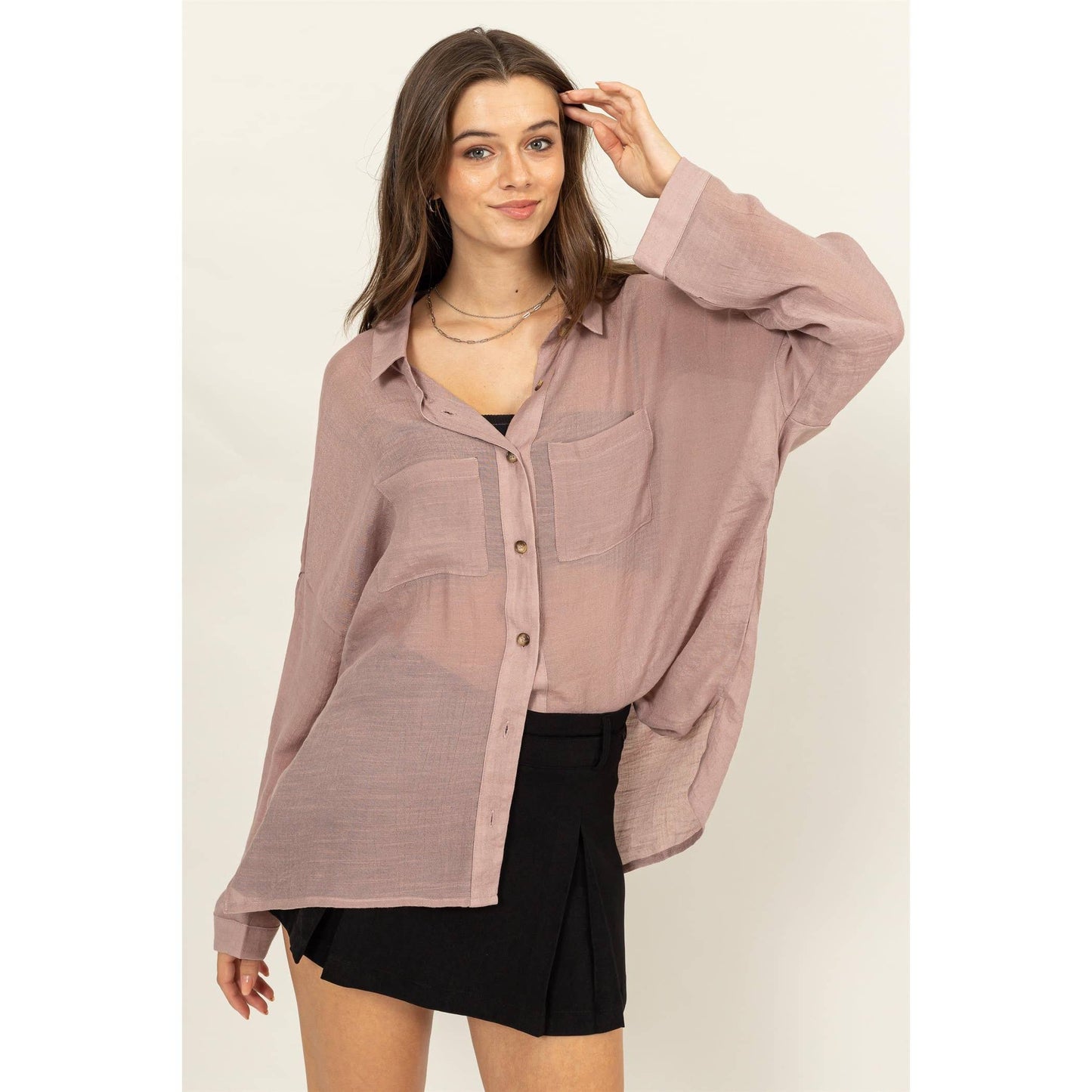 Rustie LONG SLEEVE BUTTON DOWN SHIRT