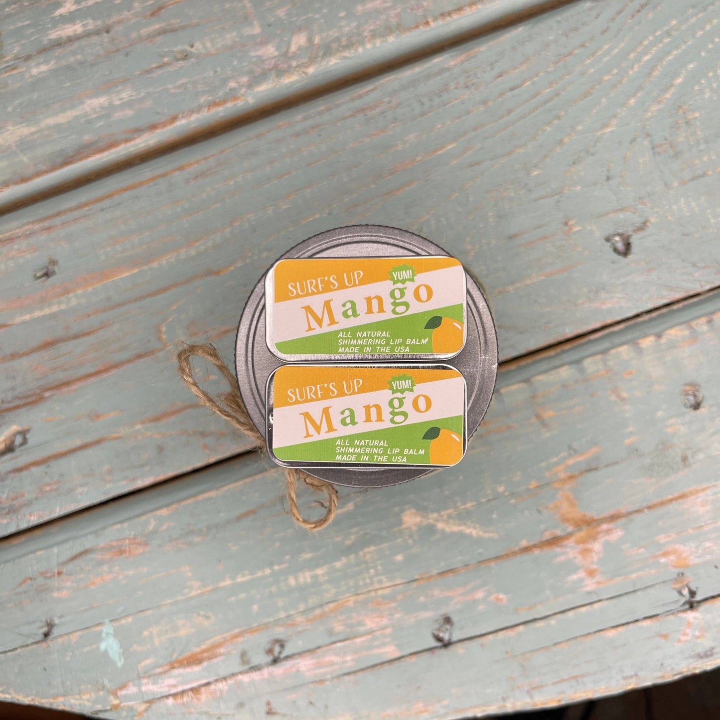 Surfs Up Candle - Mango Shimmering Lip Balm