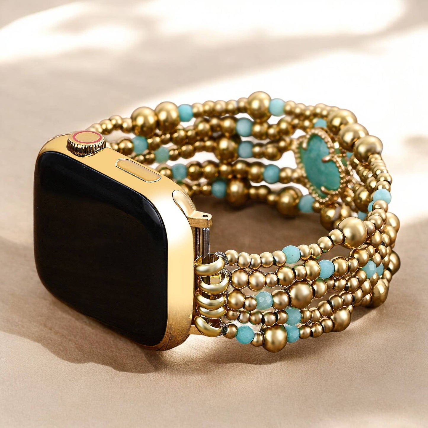 Cape Diablo - Healing Amazonite Delight Stretch Apple Watch Strap