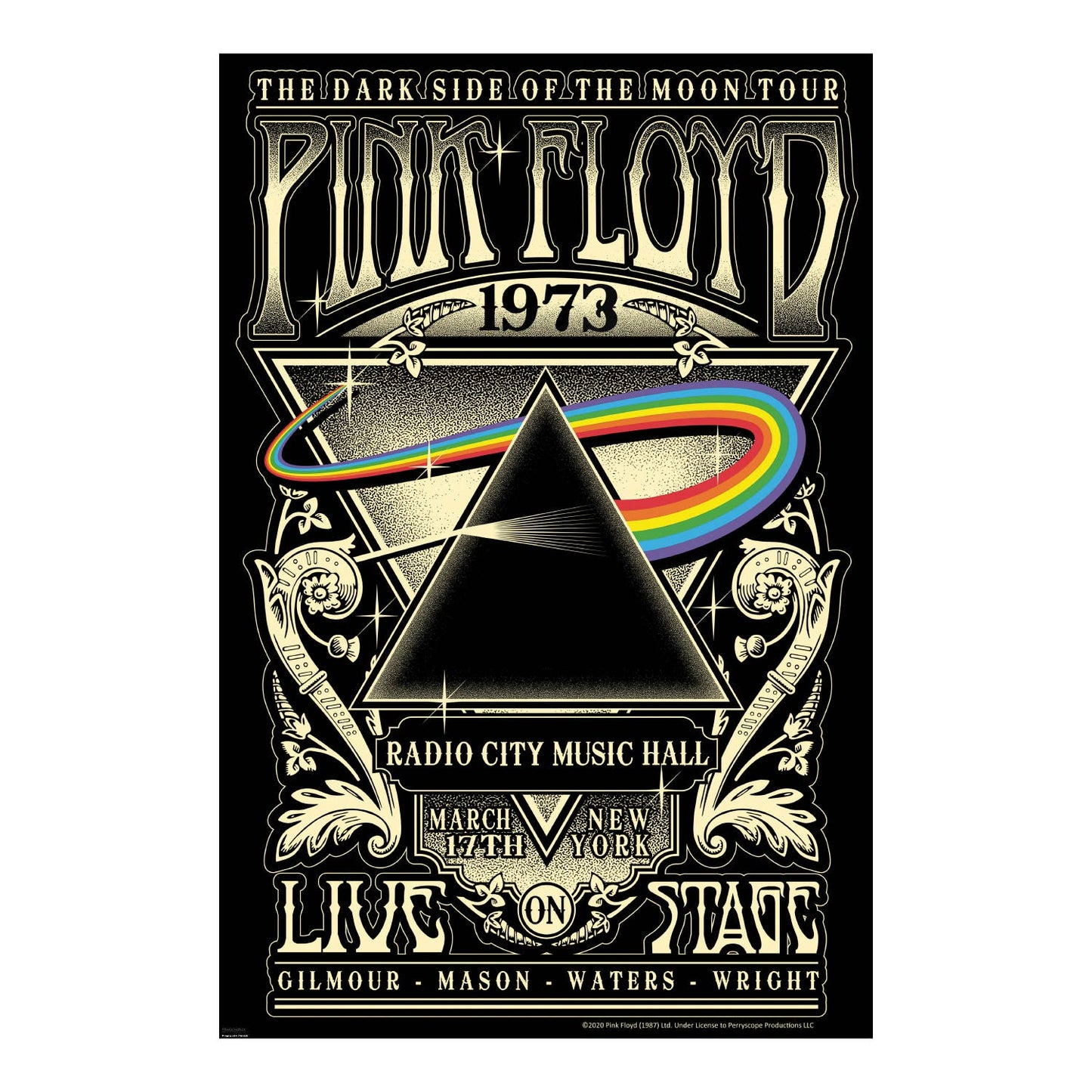 Pyramid America - Pink Floyd - Carnegie Hall ‘72 Poster