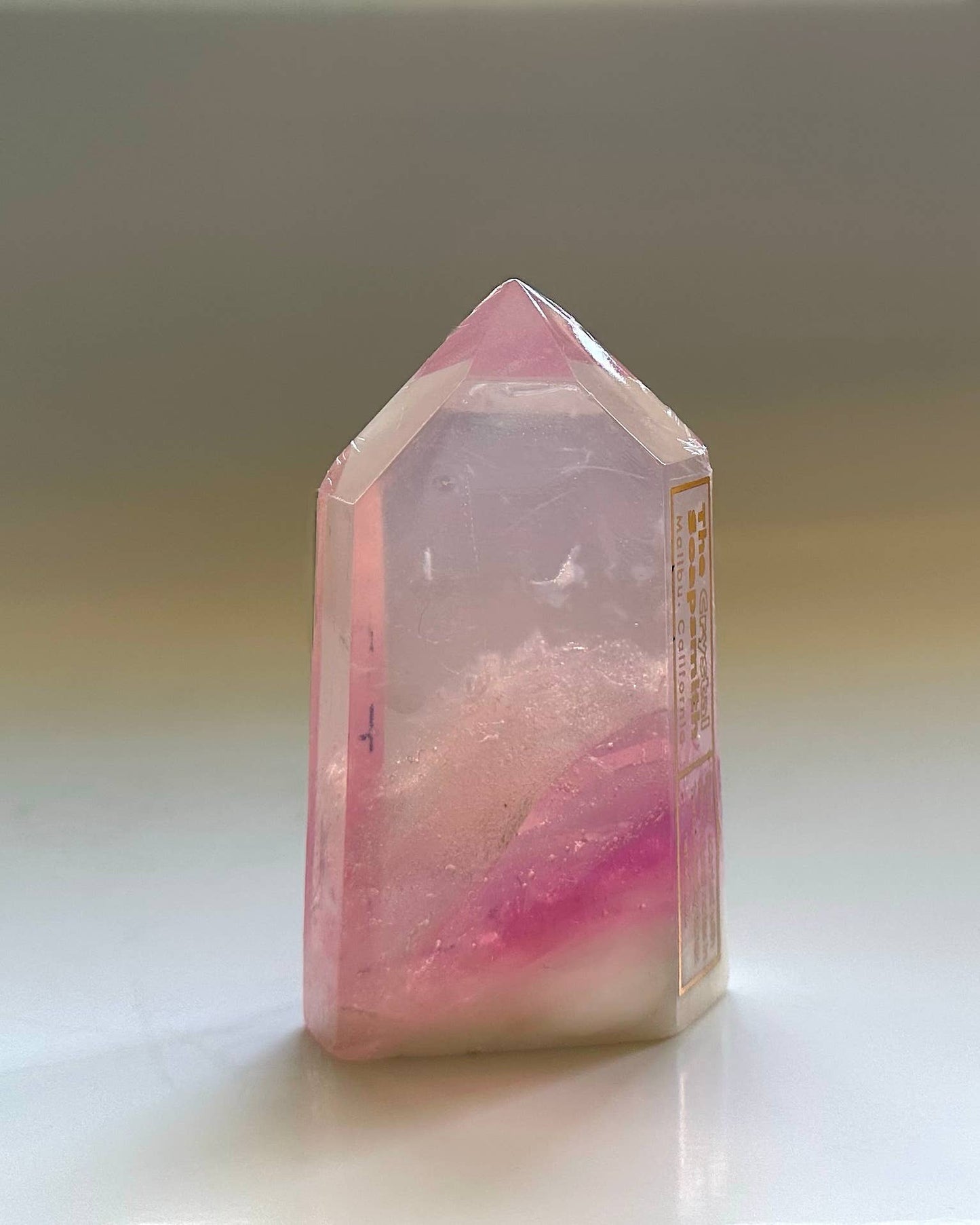 The Crystal Soapsmith - Pink Quartz soap crystal