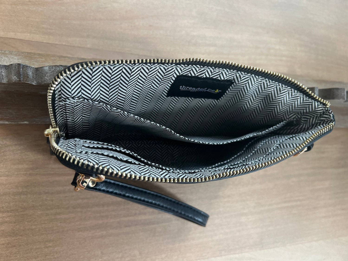 Threaded Pear - Nikki Crossbody | Choose Your Strap: Brown / Rosie Stripe