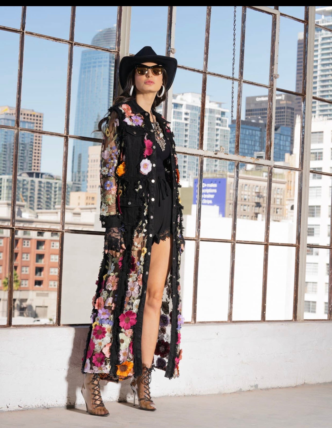Adore Floral Lace Duster