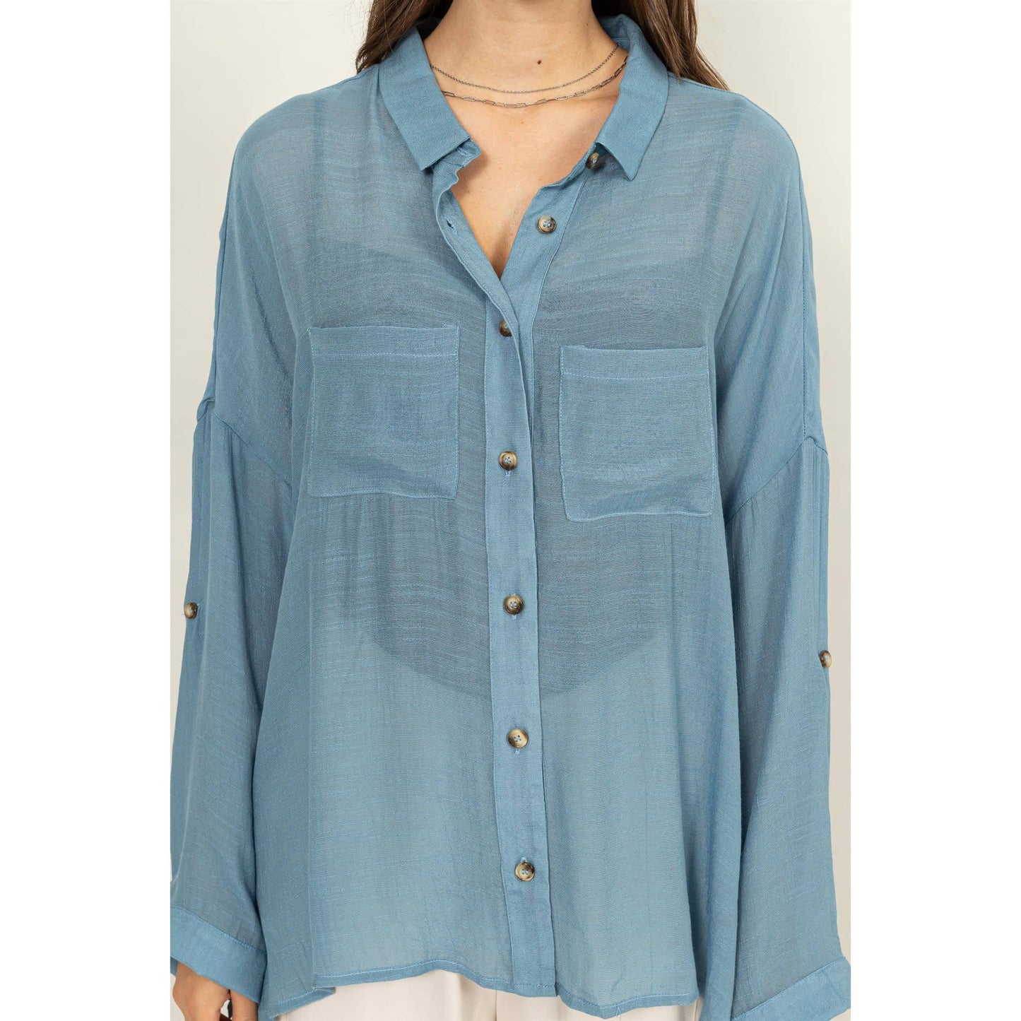Rustie LONG SLEEVE BUTTON DOWN SHIRT
