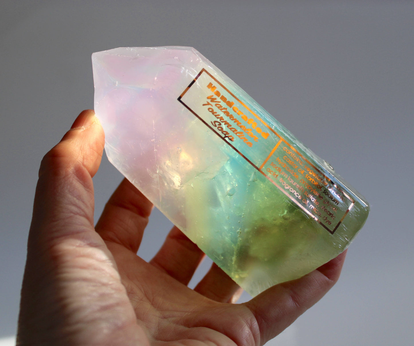 The Crystal Soapsmith - Watermelon Tourmaline Soap Crystal