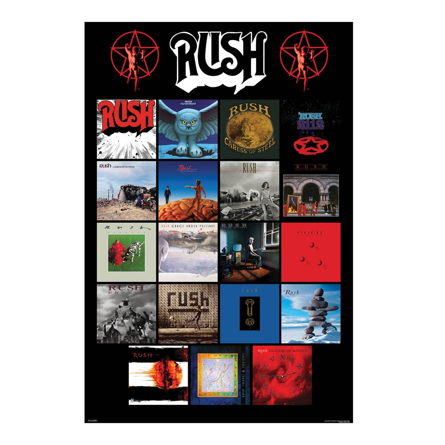 Pyramid America - Rush - Album Covers Poster