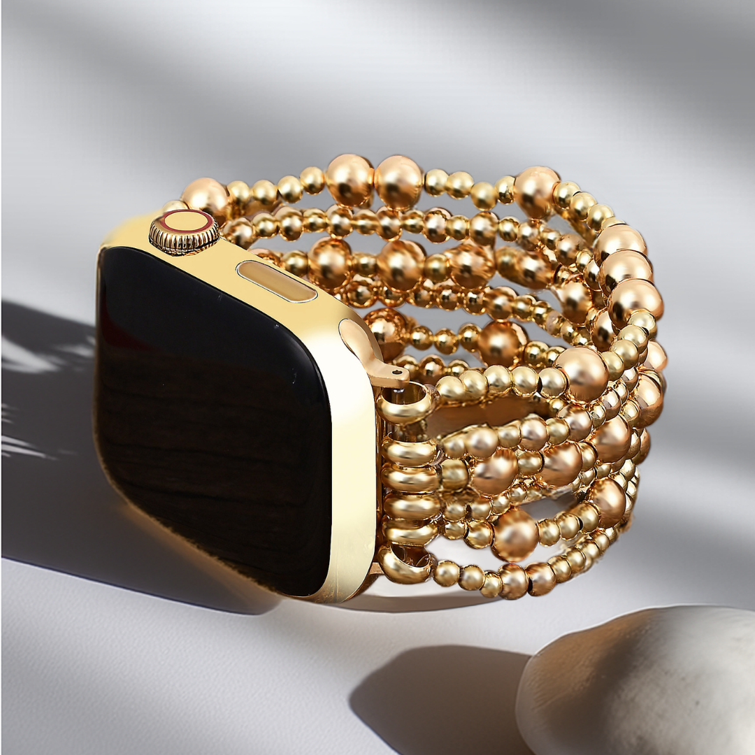 Cape Diablo - Golden Demure Stretch Apple Watch Strap