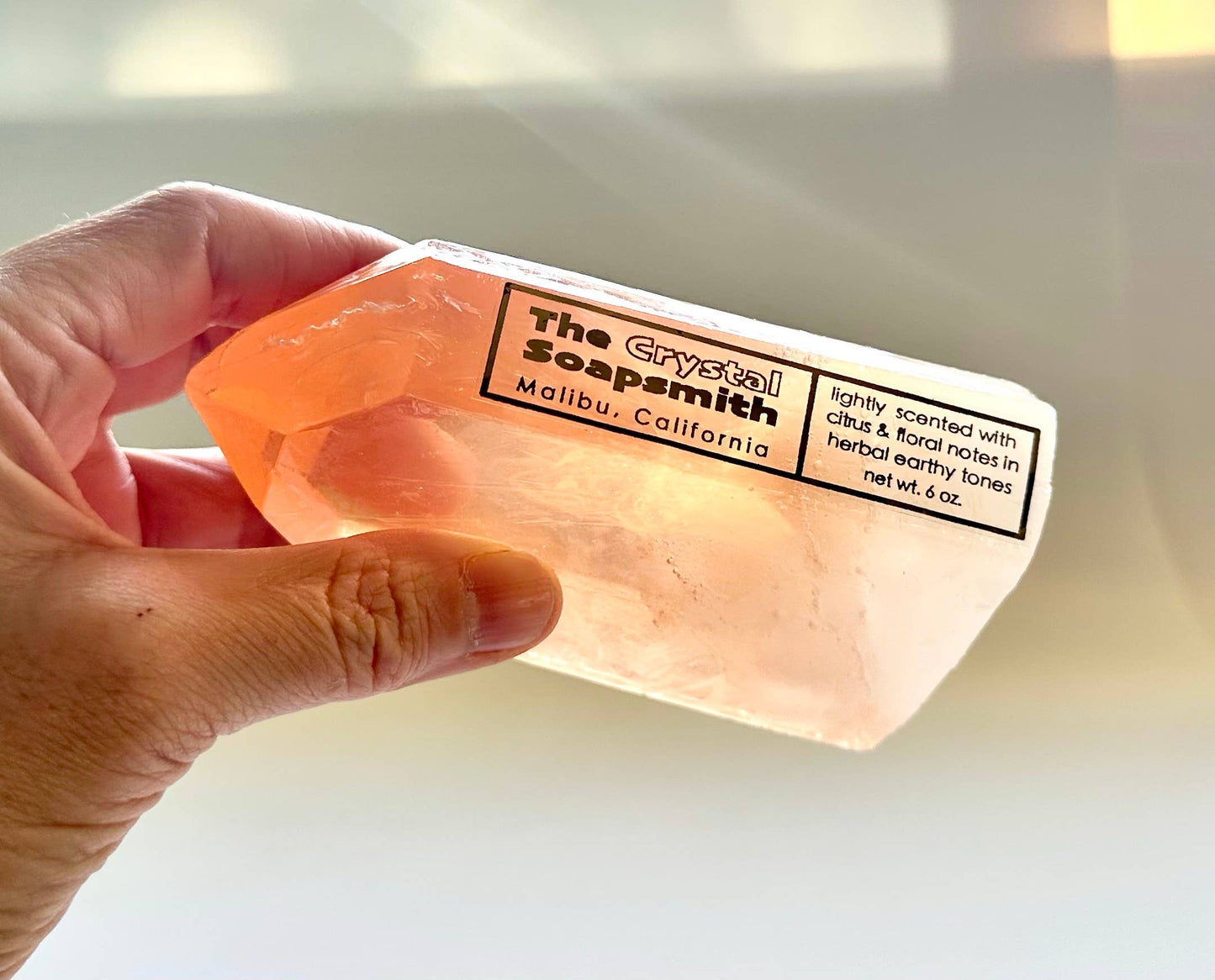 The Crystal Soapsmith - Carnelian soap crystal