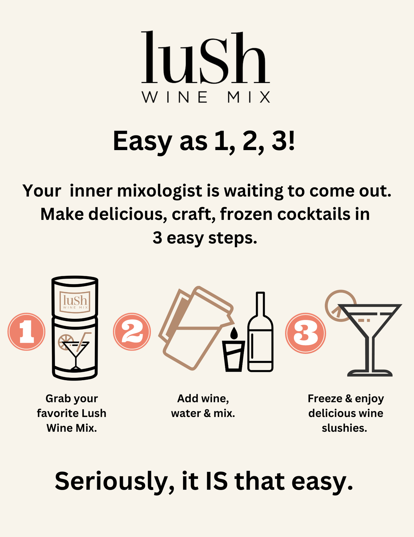 Lush Wine Mix - Strawberry Basil Lemonade Singles