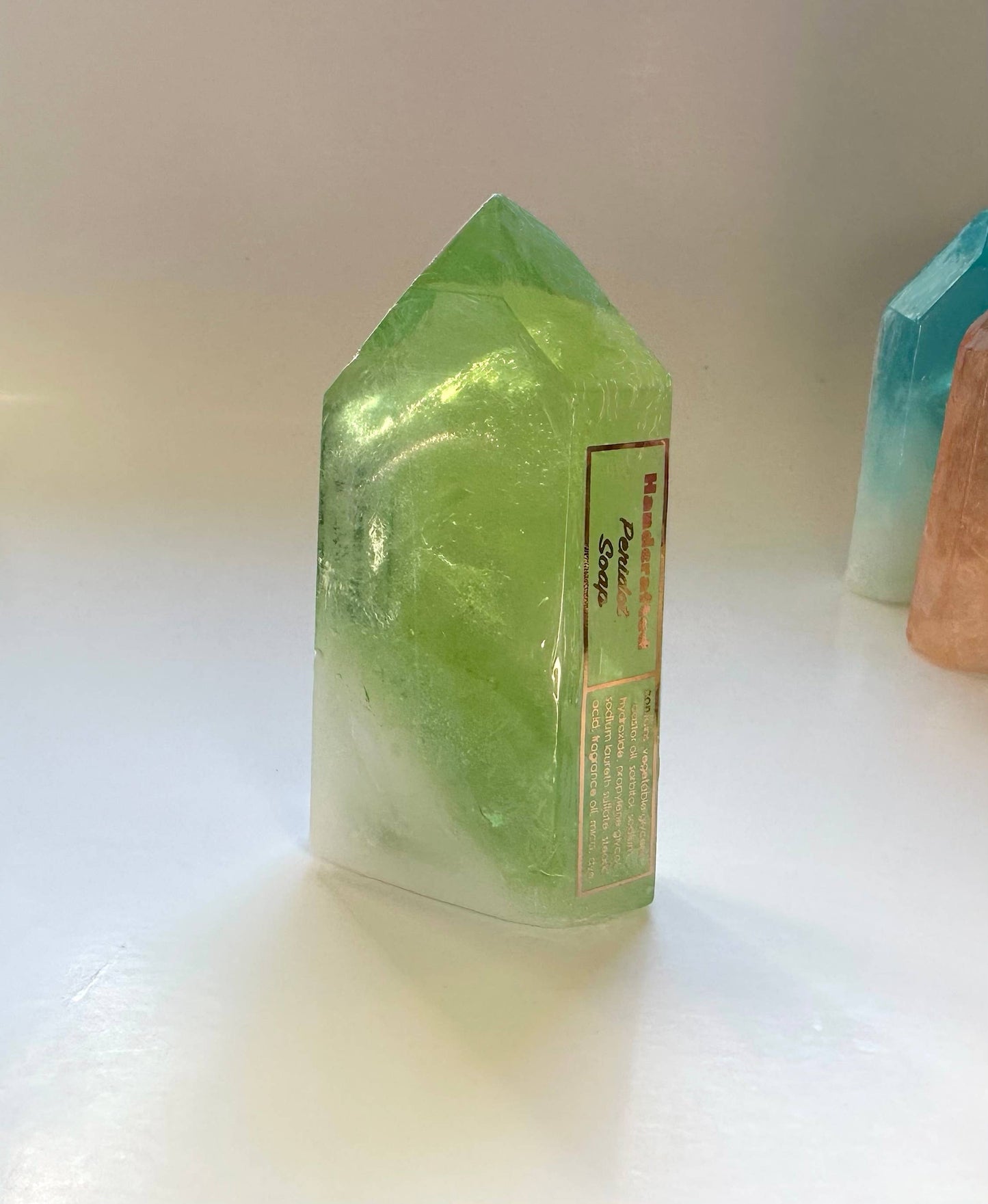 The Crystal Soapsmith - Peridot soap crystal
