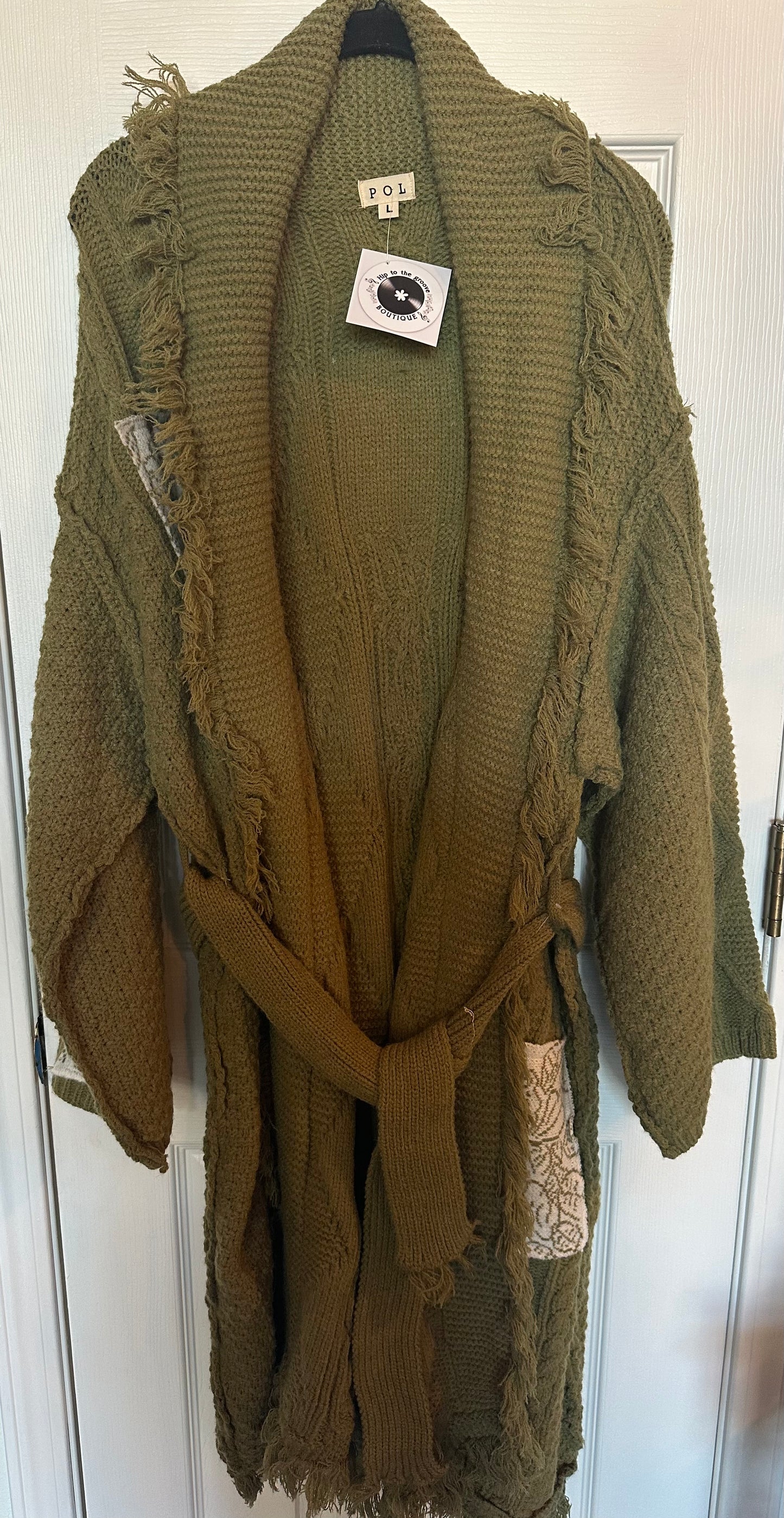 Olive Pattern Sweater