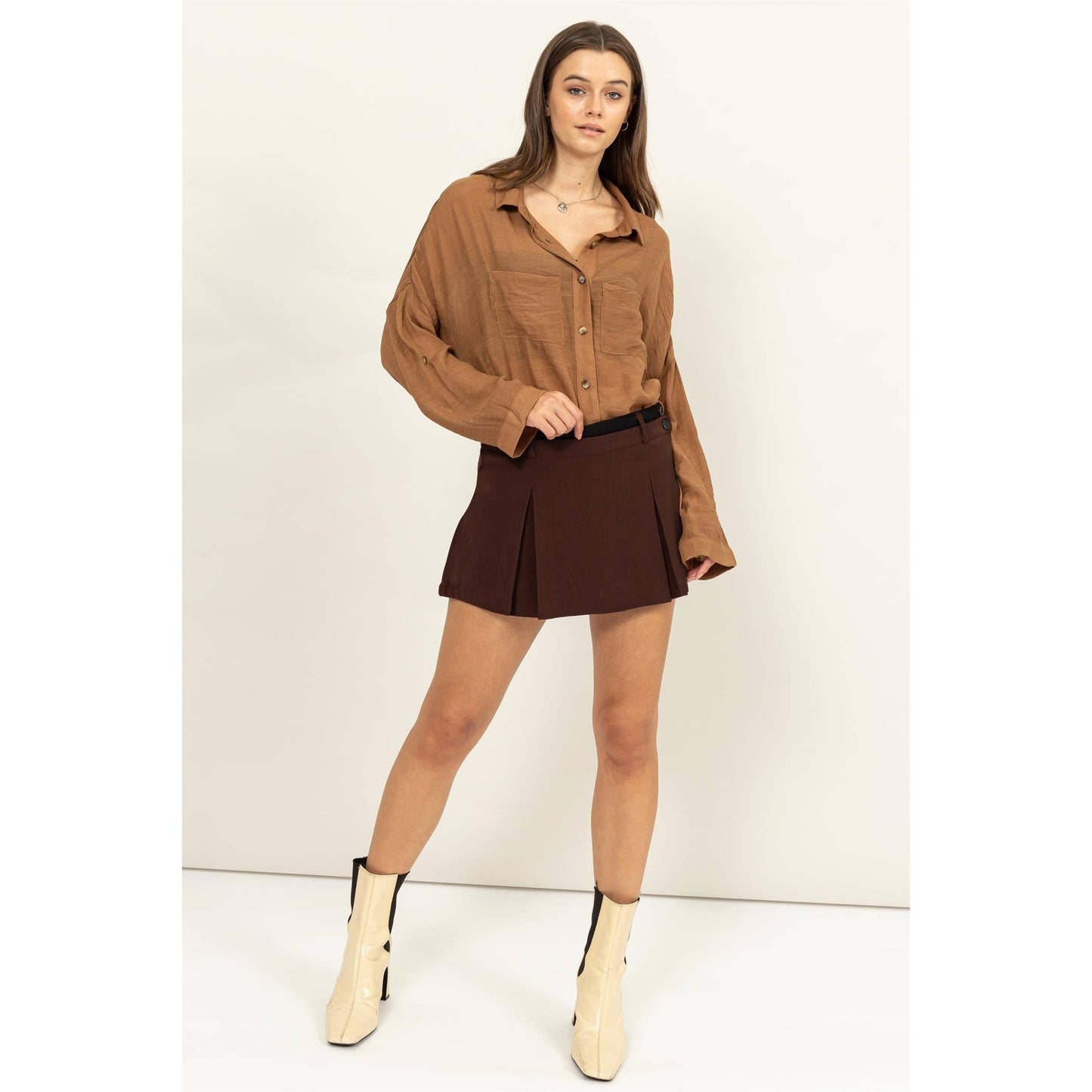Rustie LONG SLEEVE BUTTON DOWN SHIRT