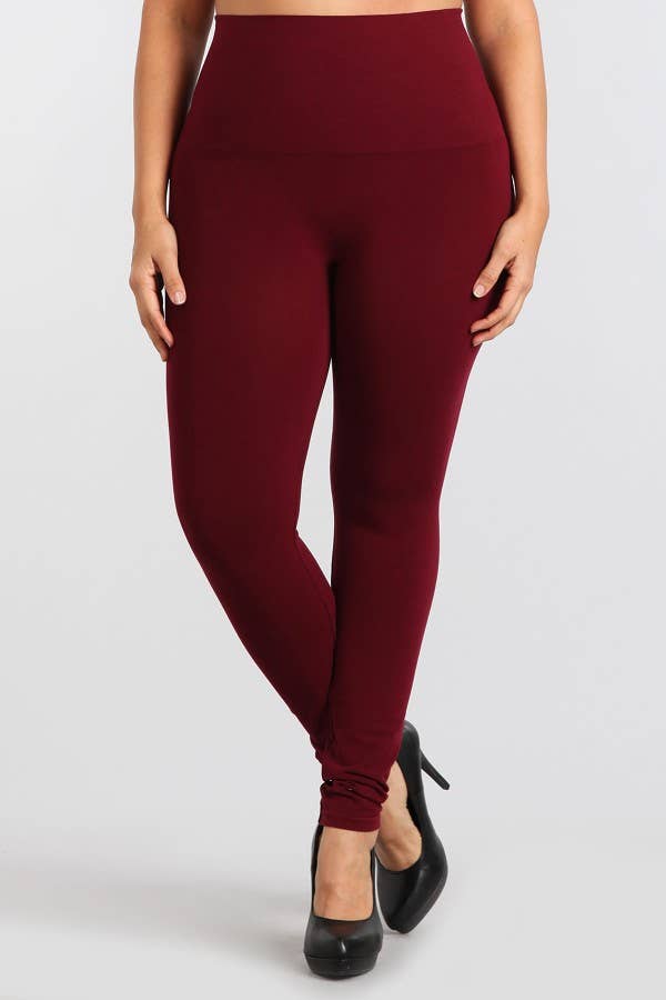 M.Rena - The Tummy Tuck Legging: Full Length / Plus Size / Black