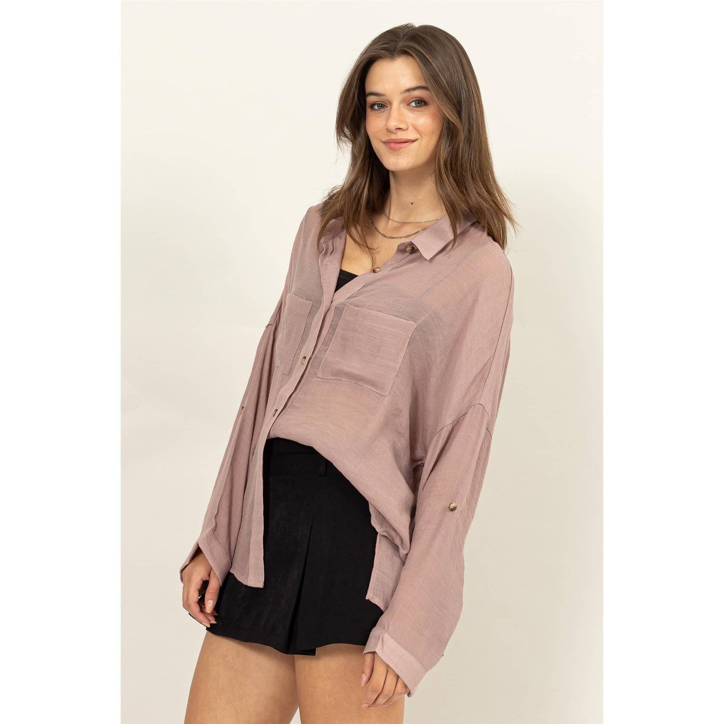 Rustie LONG SLEEVE BUTTON DOWN SHIRT
