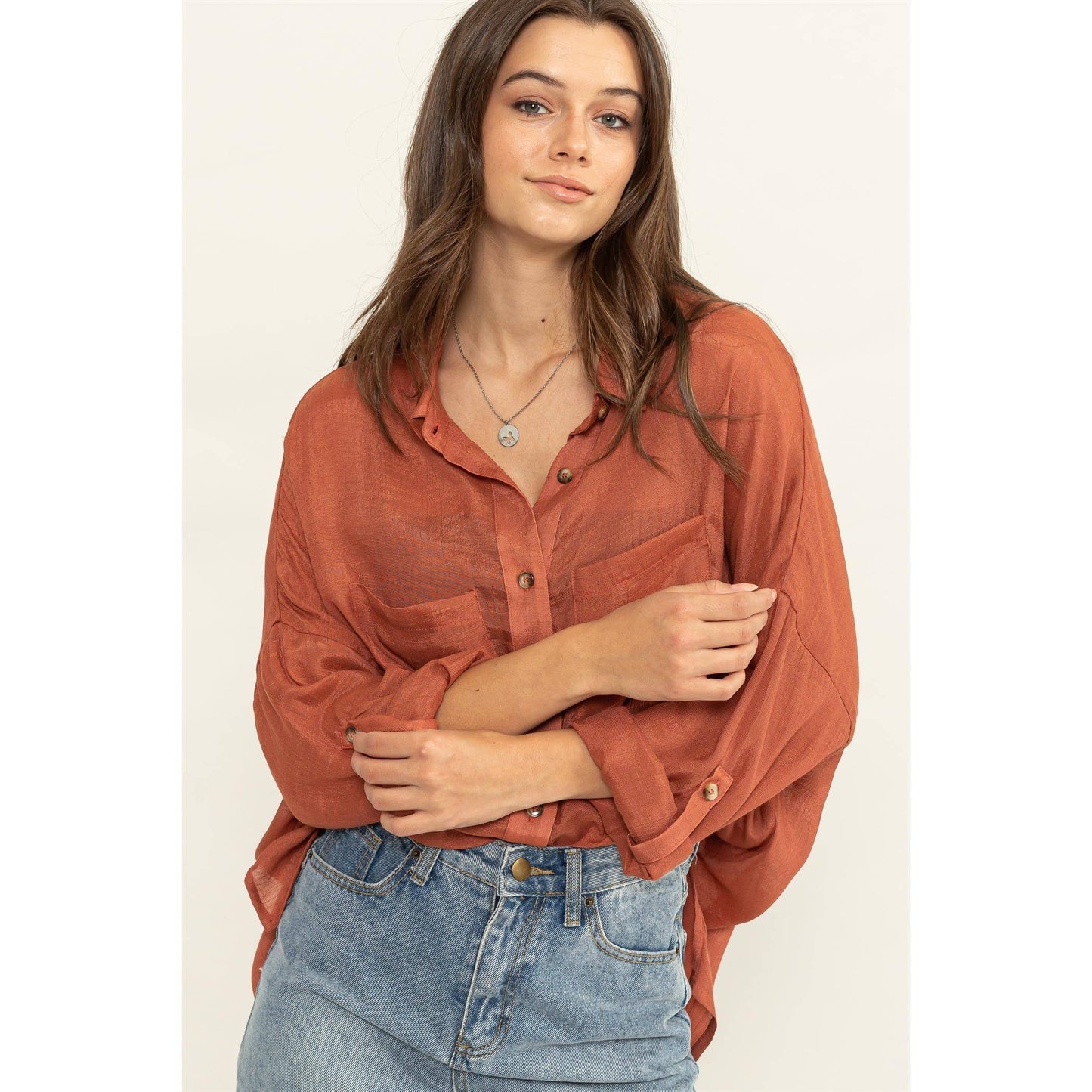 Rustie LONG SLEEVE BUTTON DOWN SHIRT