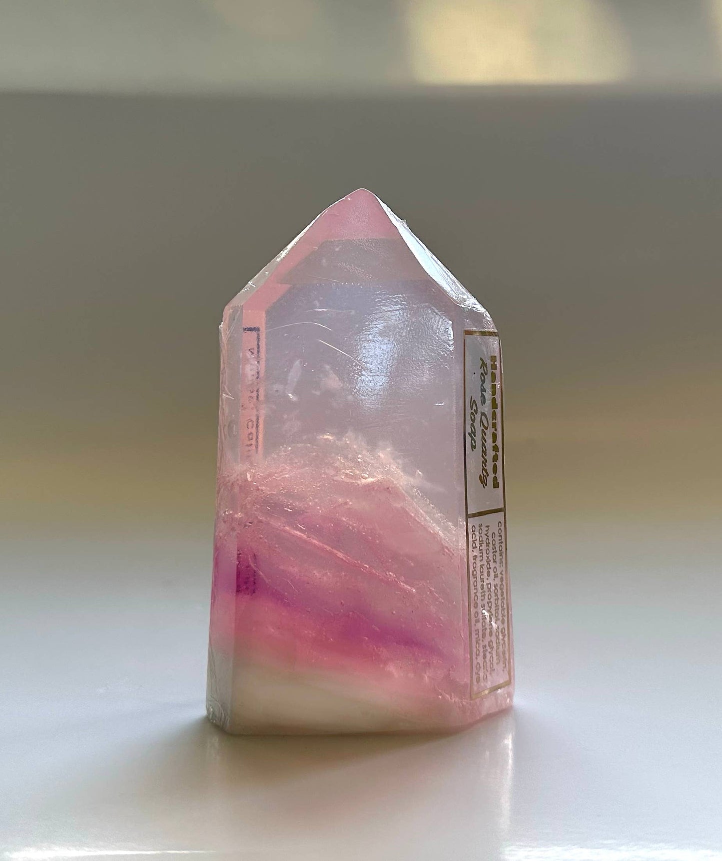 The Crystal Soapsmith - Pink Quartz soap crystal