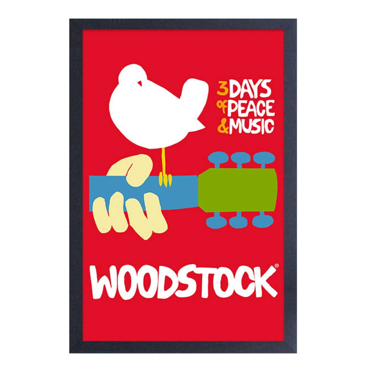 Pyramid America - Woodstock - Poster Framed Print