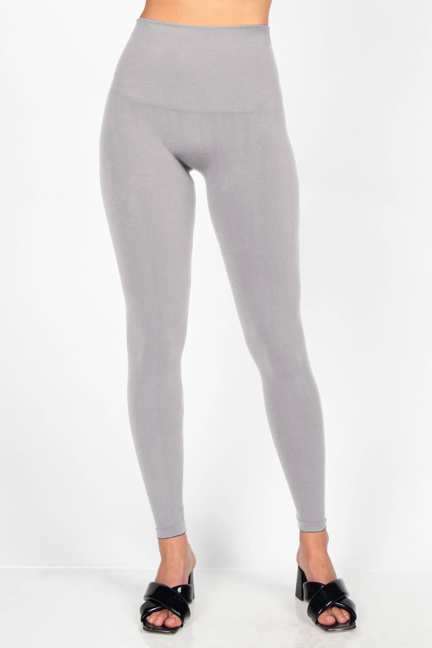 M.Rena - The Tummy Tuck Legging: Full Length / Plus Size / Black
