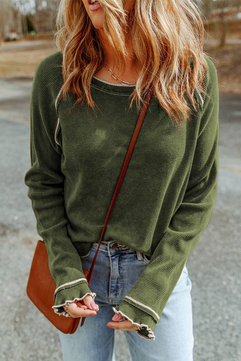 Lovesoft- Round Neck Long Sleeve T-Shirt