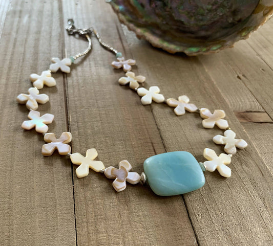 Nellie Pratt Artisan Jewelry - Precious- gemstone beachy necklace