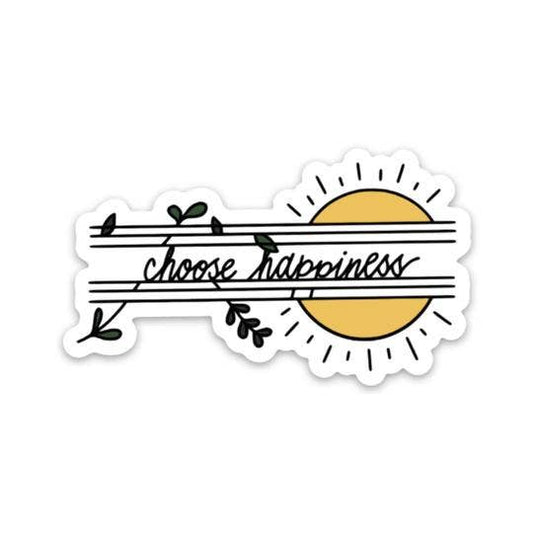 Big Moods - Choose Happiness Sun Sticker