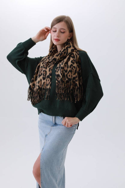 Leto Accessories - Iconic Leopard Scarf: Never Goes Out of Style