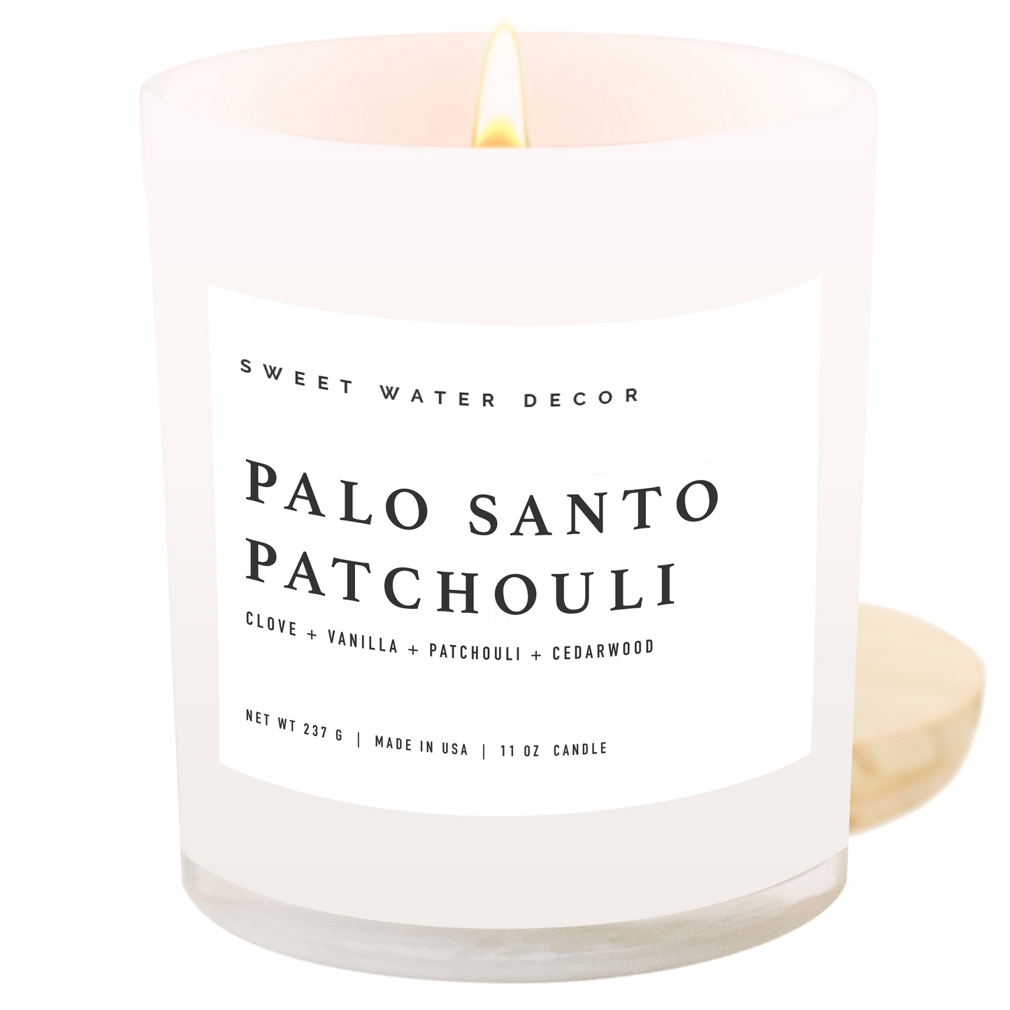 Sweet Water Decor - Palo Santo Patchouli 11 oz Soy Candle - Home Decor & Gifts