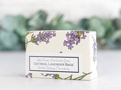 The Little Flower Soap Co - Oatmeal Lavender Sage Handmade Soap