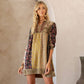 Young Threads - Chic Bohemian Stone-Washed Babydoll Dress