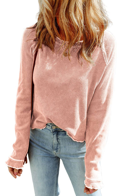 Lovesoft- Round Neck Long Sleeve T-Shirt