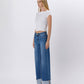 Lovervet by VERVET - HIGH RISE CUFFED WIDE JEANS LV1592