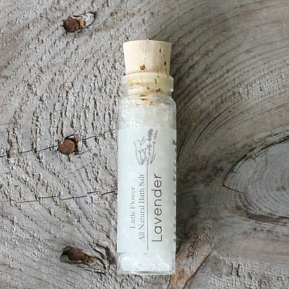 The Little Flower Soap Co - Mini Spa Gift Set with Bath Salt Vial