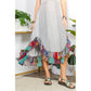Young Threads - Sun-Kissed Patchwork: Smocked Bliss Boho Mid-Length Dress 