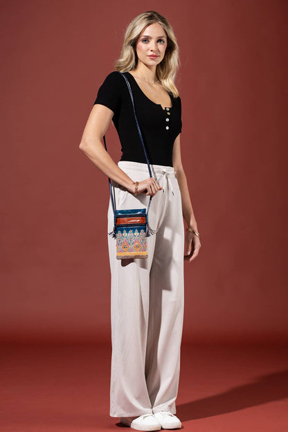 Urbanista - Hand-painted Genuine Leather Cellphone Bag