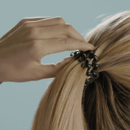 TELETIES - Spiral Hair Coils | Small | Tortoise Hair Ties